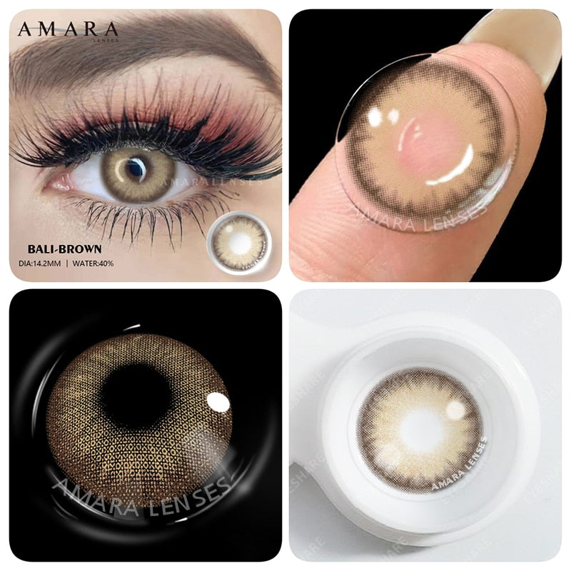 Natural Color Lens Eyes 2pcs Color Contact Lenses For Eyes Beauty Contact Lenses Eye Cosmetic Color Lens Eyes