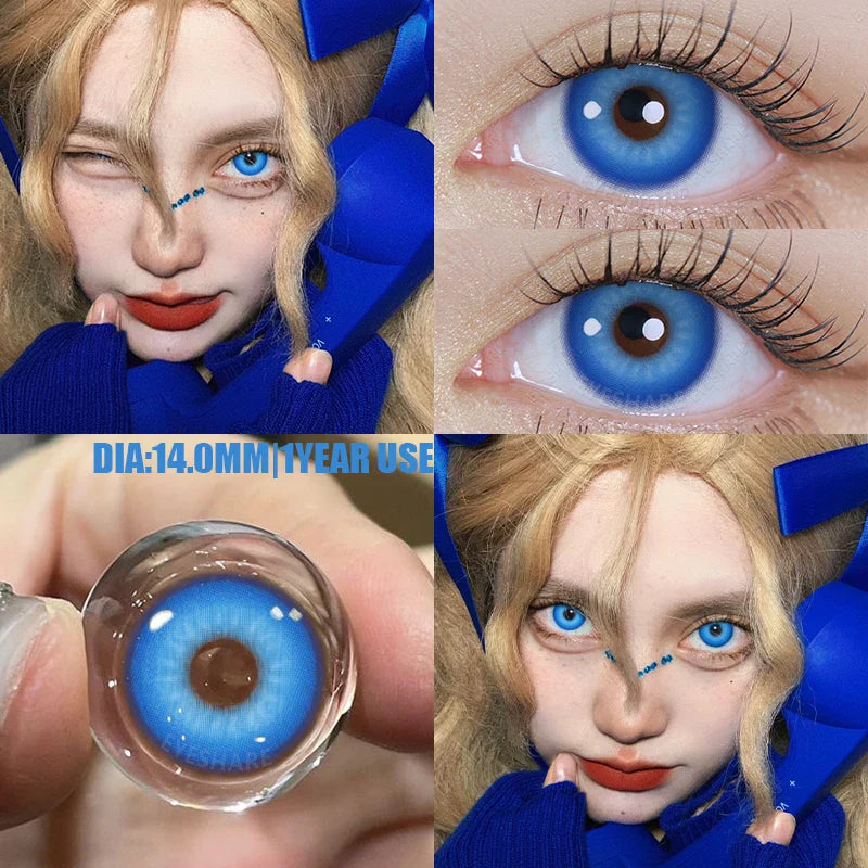 2pcsCosplay Anime Eyes Lenses for Eyes NEBULA Makeup Sharingan Beauty Contact Lenses Eye Cosmetic Color Lens Eyes