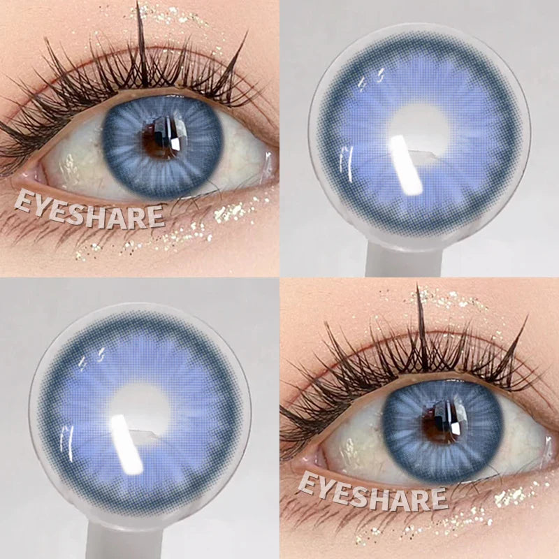 NEW 1Pair Natural Colored Contact Lenses For Eyes Beauty pupillents Grey Pupils Brown Contacts New Cosmetic Eyes Makeup