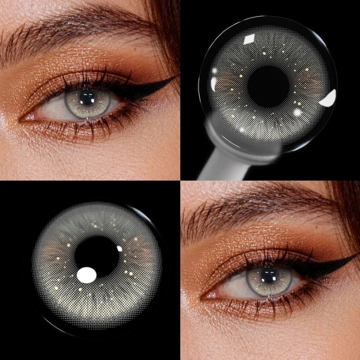 14.2mm Amour Brown Colored Contact Lenses for Eyes Beauty Cosmetic Half Year Disopsable Eye-Enlarging Soft Makeup Lens