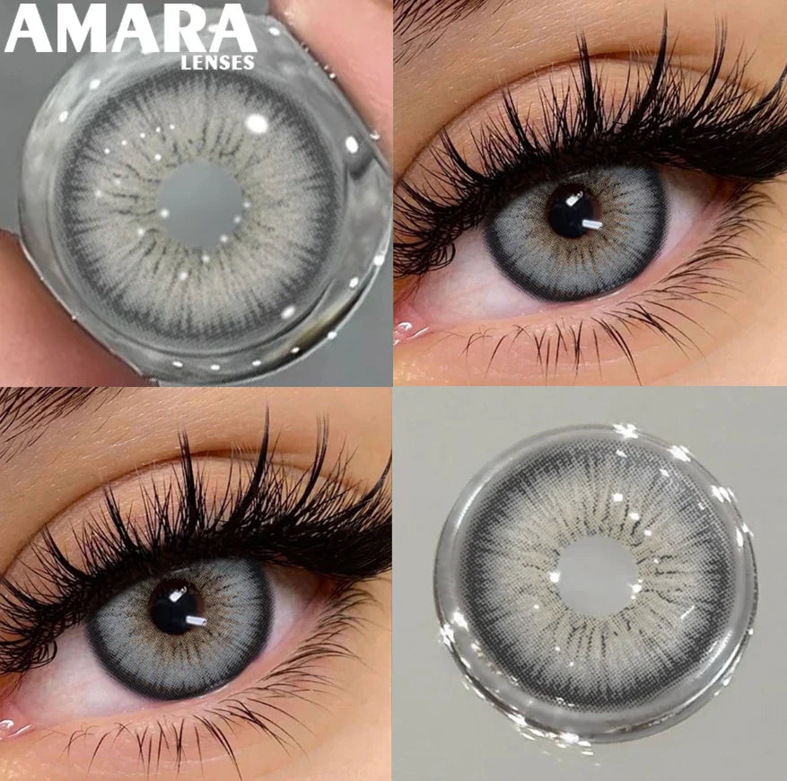 1 Pair Black Color Contact Lenses for Eyes 14.5mm Fashion Contact Lenses Brown Natural Contact Lenses Gray Soft Lens