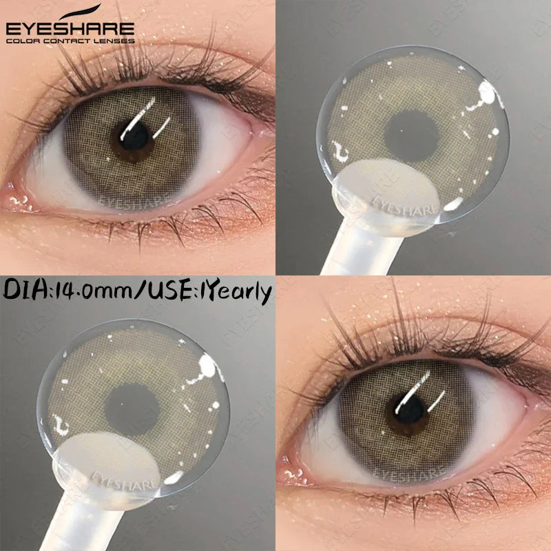 Light Colored Contact Lenses Natural Brown/Gray Lense High Quality Blue Lenses Yearly Beauty Makeup Green Eye Lenses