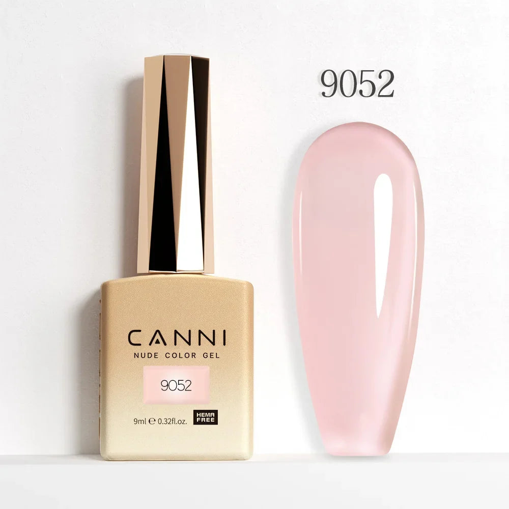 Nail Gel Polish HEMA FREE Translucent Jelly Gel Varnish Semi Transparent Super Glossy Ultra Consistency Round Shape Brush
