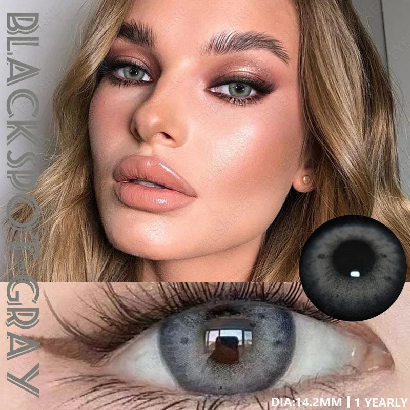 1Pair Color Contact Lenses for Eyes Blue Color Lenses Natural Gray Pupils for Eyes Green Lenses Brown Contacts Yearly