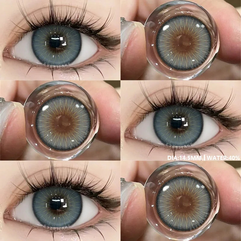 1Pair New Color Contact Lenses for Eyes Cosmetic High Quality Blue Lenses Green Contact Fashion Cosmetic Eye Contacts