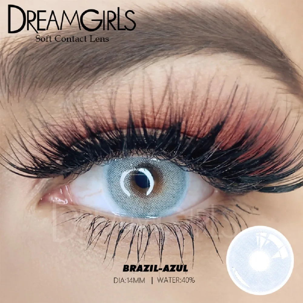 1Pair Brazil Famous Solitica Natural Color Contact lens Soft Contact Lenses Natural color Beauty pupil Yearly Used