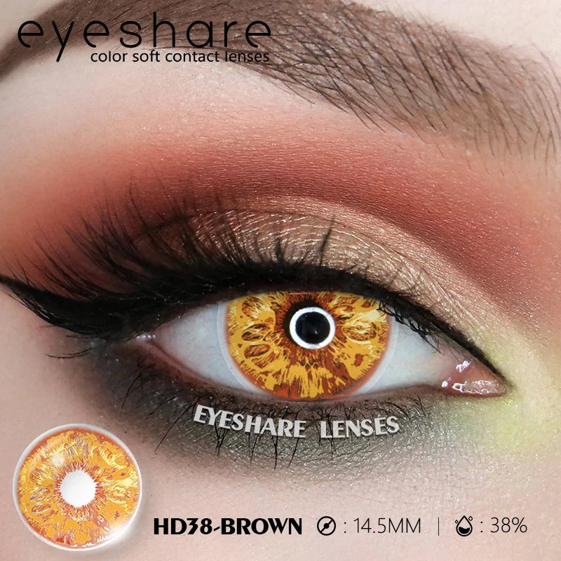 1pair Halloween Colored Contact Lenses Cosplay White Crazy Contact Lenses Anime Red Eye Lenses Blue Makeup Contact Lens