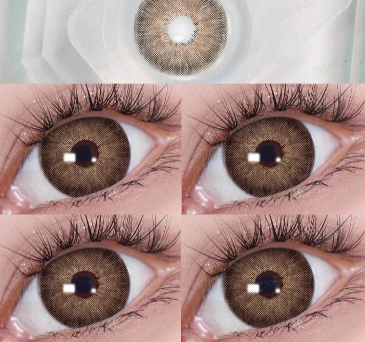 1 Pair Myopia Lenses Color Contact Lenses for Eyes Lenses With Diopters Prescription Blue Eye Lenses Green Lenses