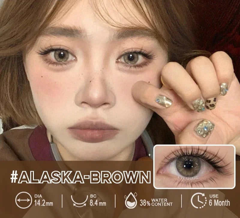 1 Pair Brown color Contact Lenses for Eyes Blue Lenses Gray contact Lenses eye makeup Eye Cosmetics