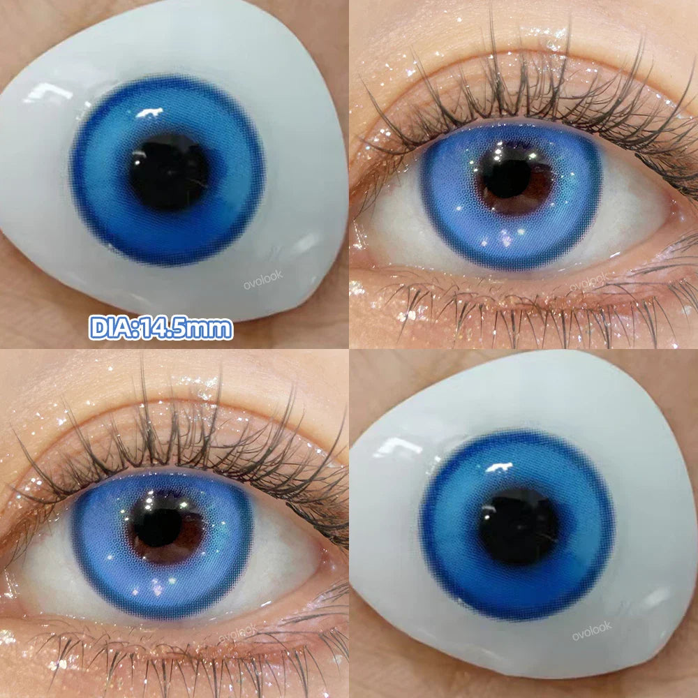 1pair New Fashion Cosplay Contact Lenses for Eyes Red Lenses Halloween Beauty Brown Lenses Myopia Color Contact Lenses