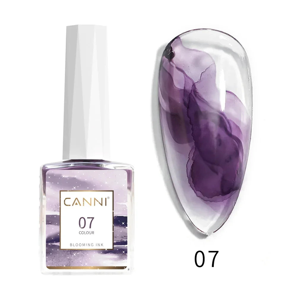 9ml Blooming Nail Polish Air Dry Watercolor Marble Gel Nail Liquid Venalisa Smoke Bubble Varnish Gradient Painting Ink