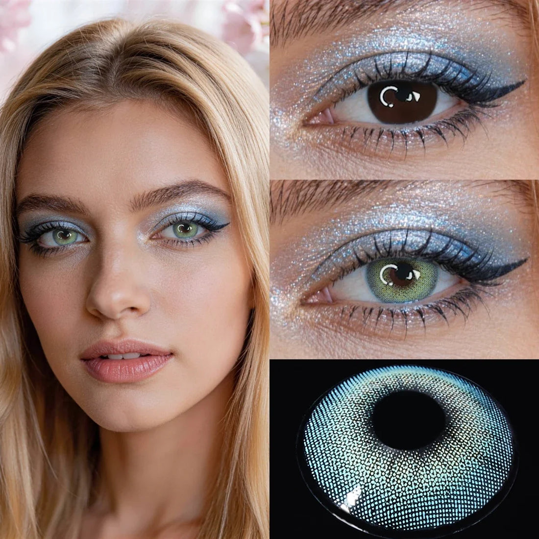 14.2mm Half Yearly Small Pupil Natural Tone Soft Colored Contact Lenses All Day Hydrating Cosmetic Lens For Daily Wear