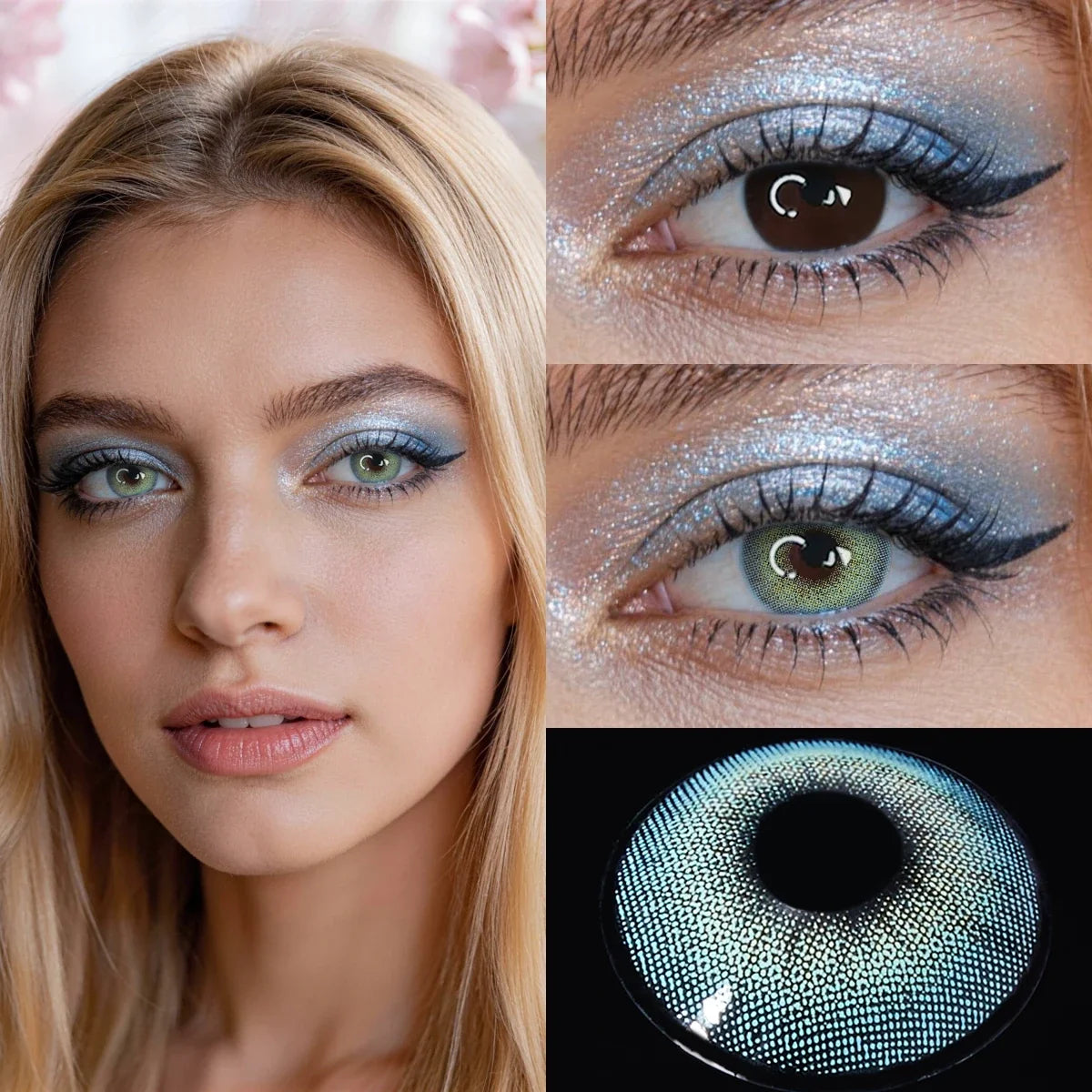 14.2mm Half Yearly Small Pupil Natural Tone Soft Colored Contact Lenses All Day Hydrating Cosmetic Lens For Daily Wear