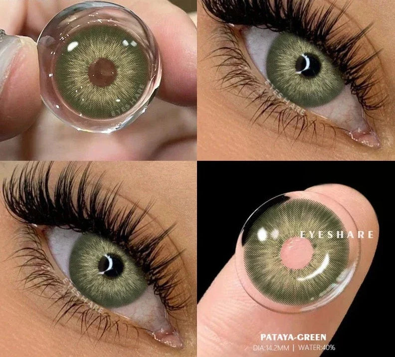 2pcs Colored Contact Lenses for Eyes Brown Eye Lenses Gray Pupils Lens Green Eye Contacts Blue Eye Lenses
