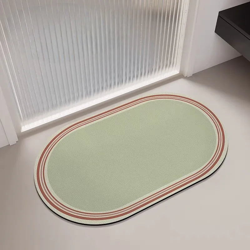 Dopamine Diatom Mud Bathroom Floor Mat Carpet Toilet Door Absorbent Quick Drying Anti Slip Foot Mat Kitchen Door Mat