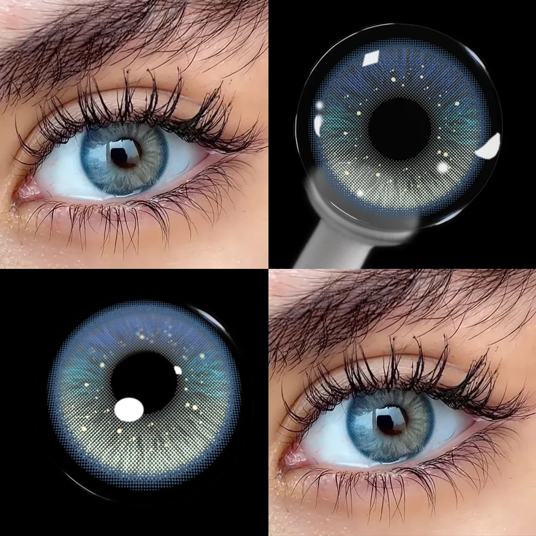 14.2mm Amour Brown Colored Contact Lenses for Eyes Beauty Cosmetic Half Year Disopsable Eye-Enlarging Soft Makeup Lens