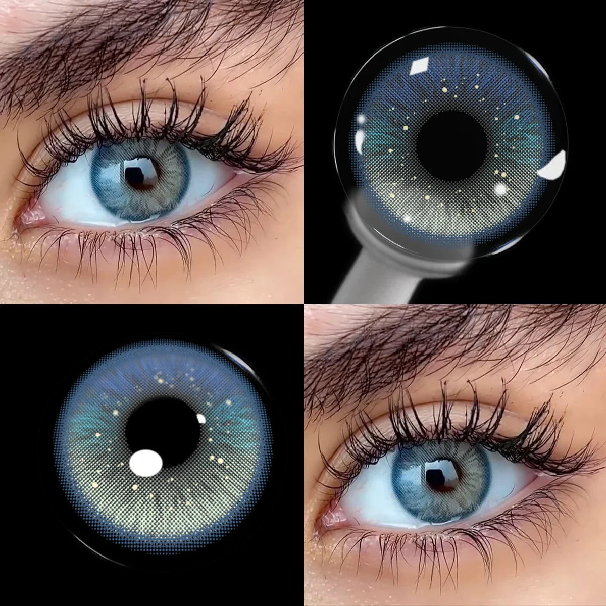 14.2mm Amour Brown Colored Contact Lenses for Eyes Beauty Cosmetic Half Year Disopsable Eye-Enlarging Soft Makeup Lens