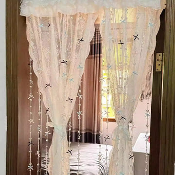 Mosquito-Resistant Door Curtain Beaded  Knot Decorative Finished Product for Girls Bedroom Study Home Toilet Kitchen...