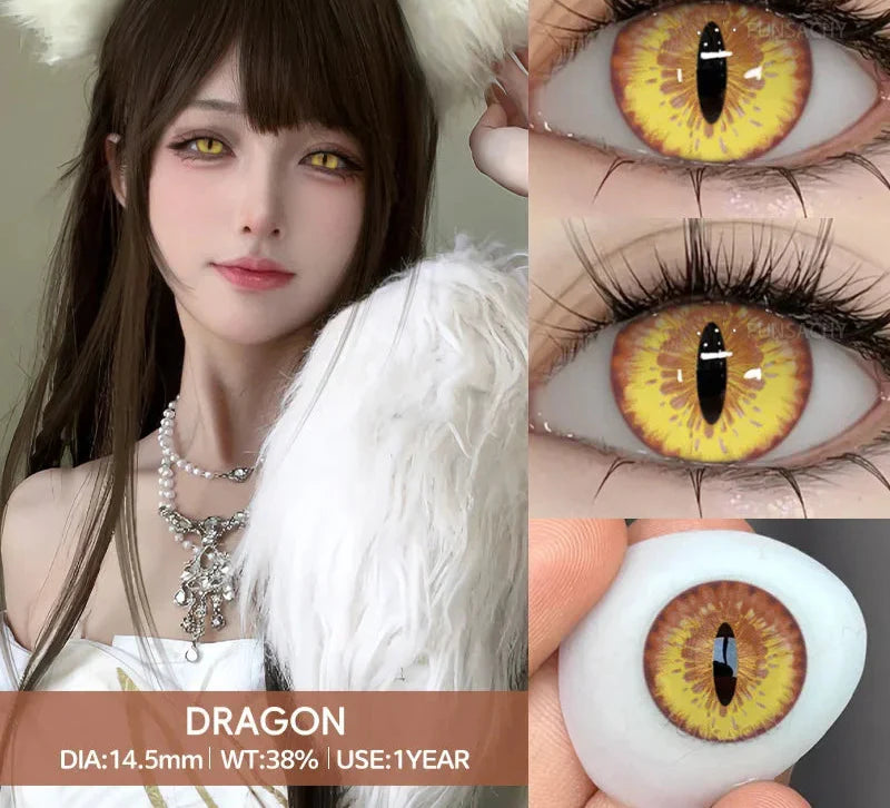 2pcs Halloween Lenses Cosplay Contact Lenses Halloween Color Contact Lenses for Eyes Cosplay Contacts Anime Accessories