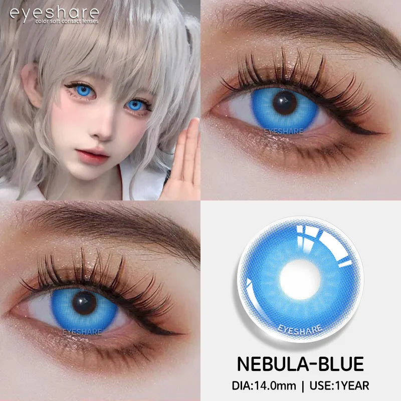 1pair/2pcs Colored Contact Lenses for Eyes Pink Contacts Purple Lenses Cosplay Contact Lenses Yearly Fashion Eye Lenses
