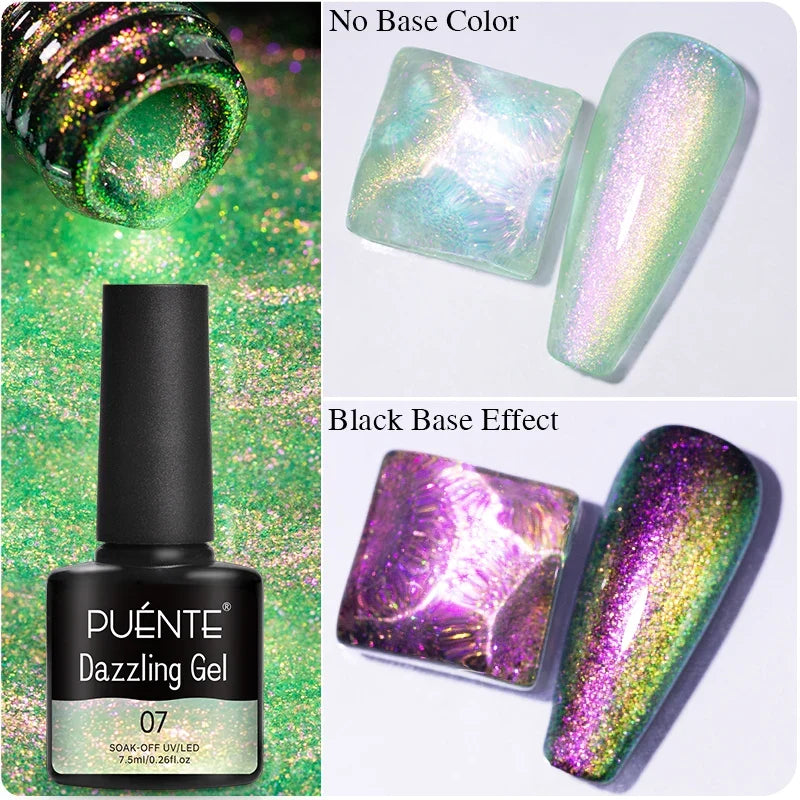 7.5ML Amber Moonlight Cat Magnetic Gel Nail Polish WaterLight Cat Eye Gel Soak Off Semi-Permanent Nail Art Varnish For Manicure