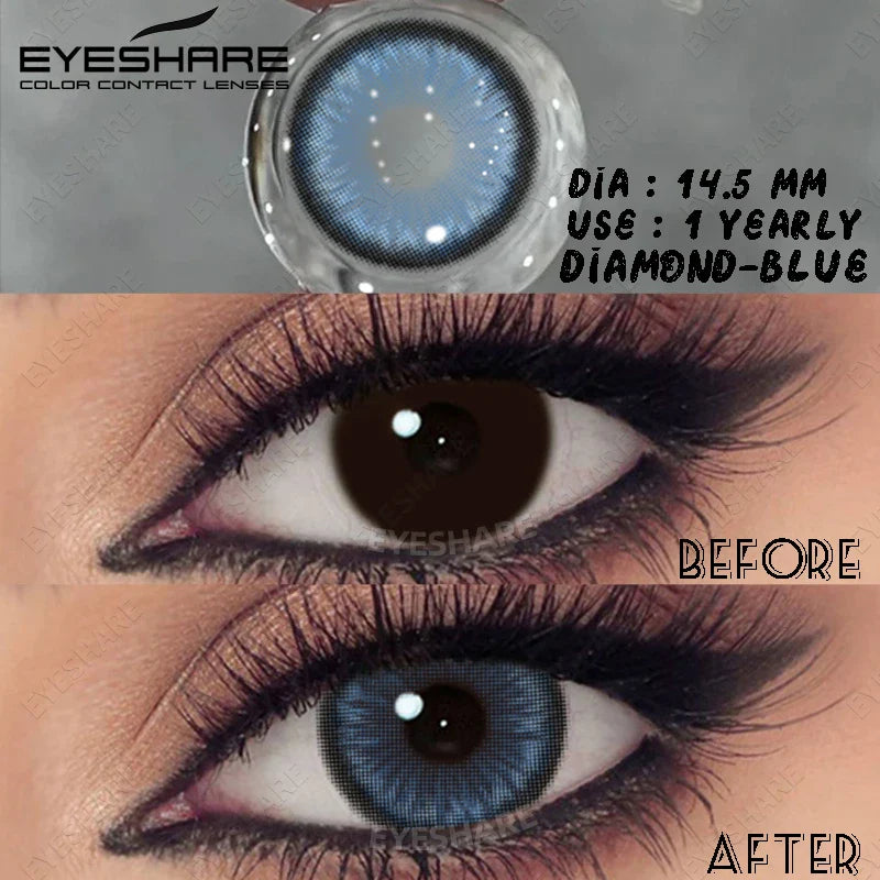 Black Myopia Lenses Natural Colored Contact Lenses with Degree Gray Lens with Prescription High Quality Brown Contact