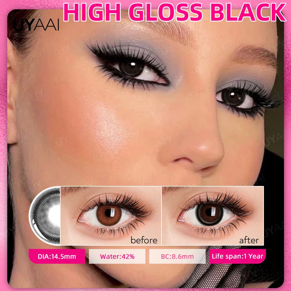 NEW Colored Contact Lenses Natual Pupils Gray Contacts Lenses Green Pupils Women Makeup Blue Pupils Cosmetic Black Lenses