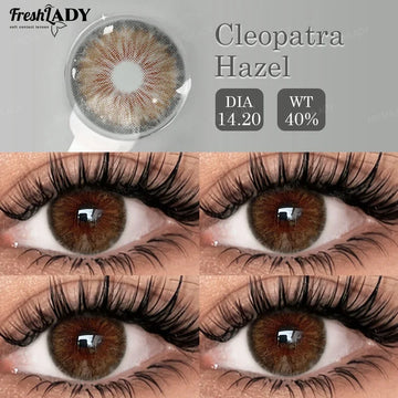 1 Pair Colored Contact Lenses Natural Brown Pupils Eyes Contact lenses Green Soft Contacts 14.20mm