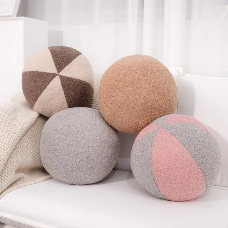Nordic Style Spherical Pillow Stuffed Decoration Plush Sofa Bay Window Decoration Throw Pillow Soft Photography Prop New