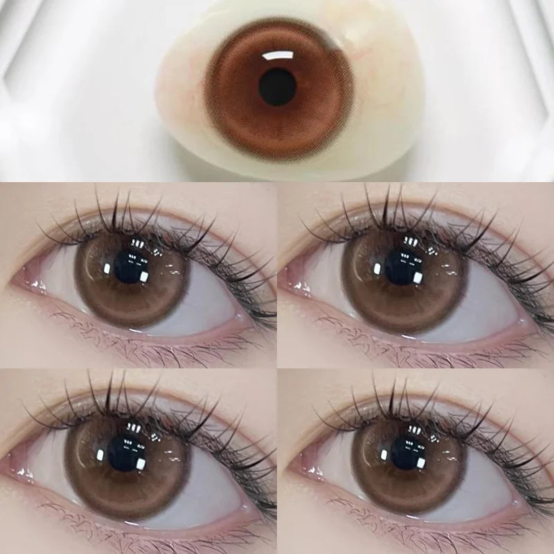 Black Large Diameter Color Contact Lenses Men 1pair/2pcs Color Cosmetics Fashion Accessories with Diopter Prescription Lenses