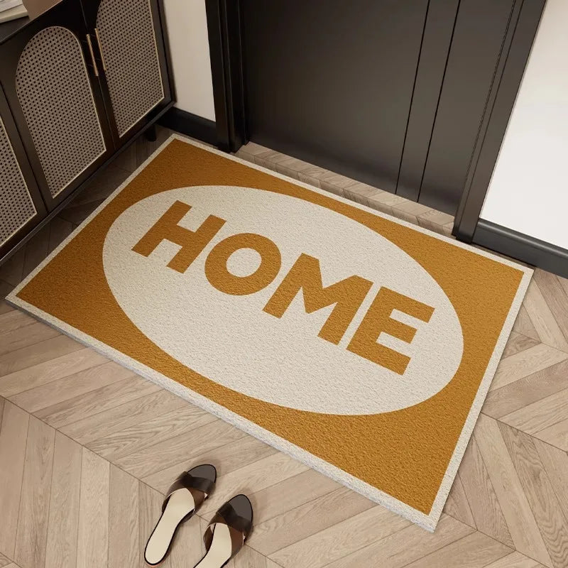 Simple Designed Wire Loop Welcome Entryway Door Mat Absorbent Dirt Resist Non-Slip Backing Doormat For Front Door Decor