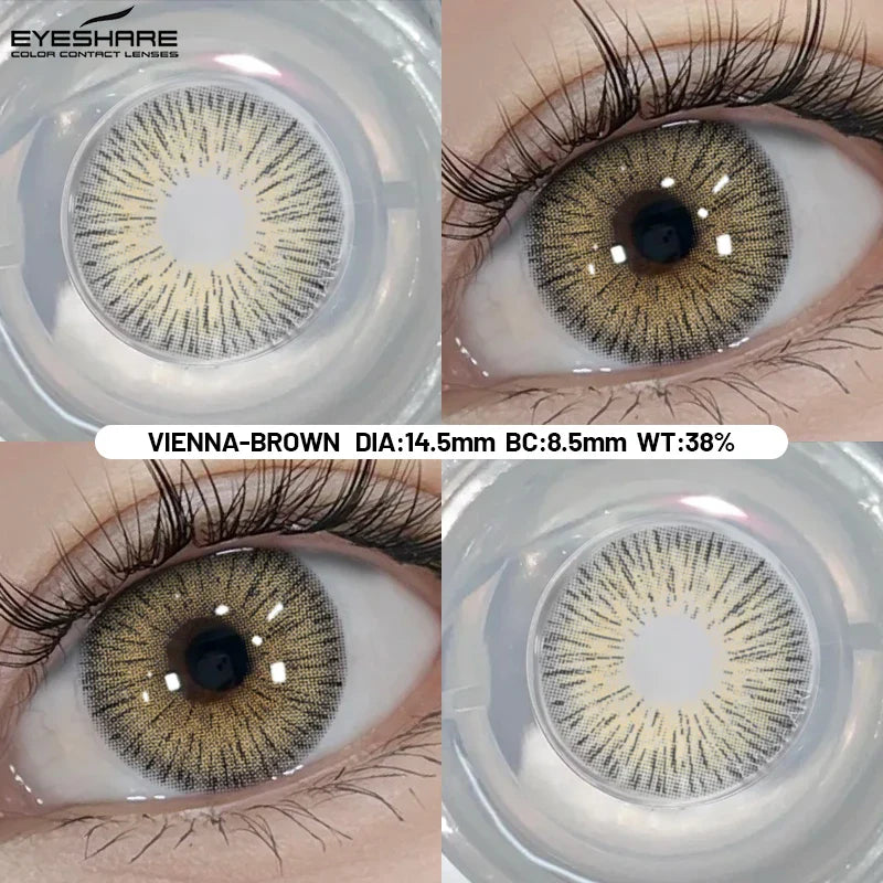 Big Eyes Color Contact Lenses Fashion Blue Colored Contact Lense Brown Softlenses Green Beauty Pupils Yearly Use