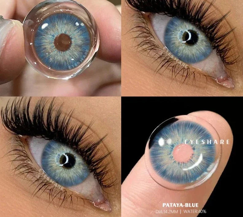 2pcs Colored Contact Lenses for Eyes Brown Eye Lenses Gray Pupils Lens Green Eye Contacts Blue Eye Lenses