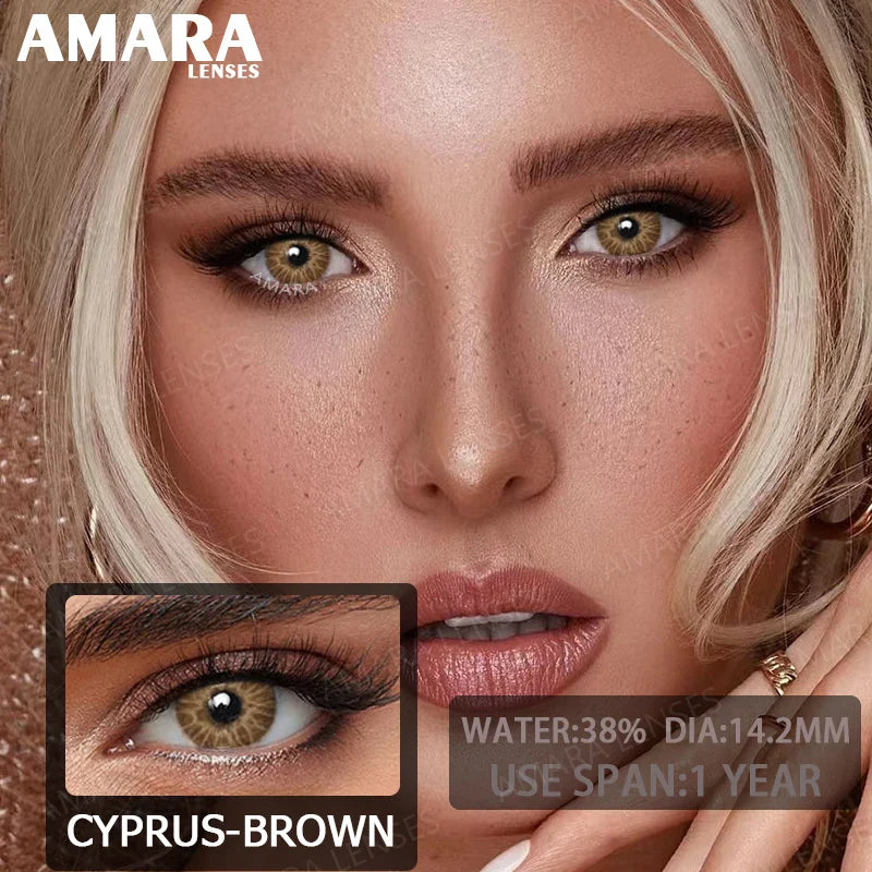 1 pair Colored Contact Lenses Natural Look Green Lenses Gray Contact color Lenses Beauty Pupil Eye Cosmetics Yearly Use