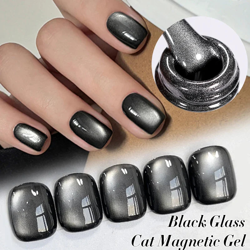 Pink Light Flow Cat Magnetic Gel Nail Polish 10ml Holographics Shining Line Magnetic Long Lasting DIY Salon Varinsh