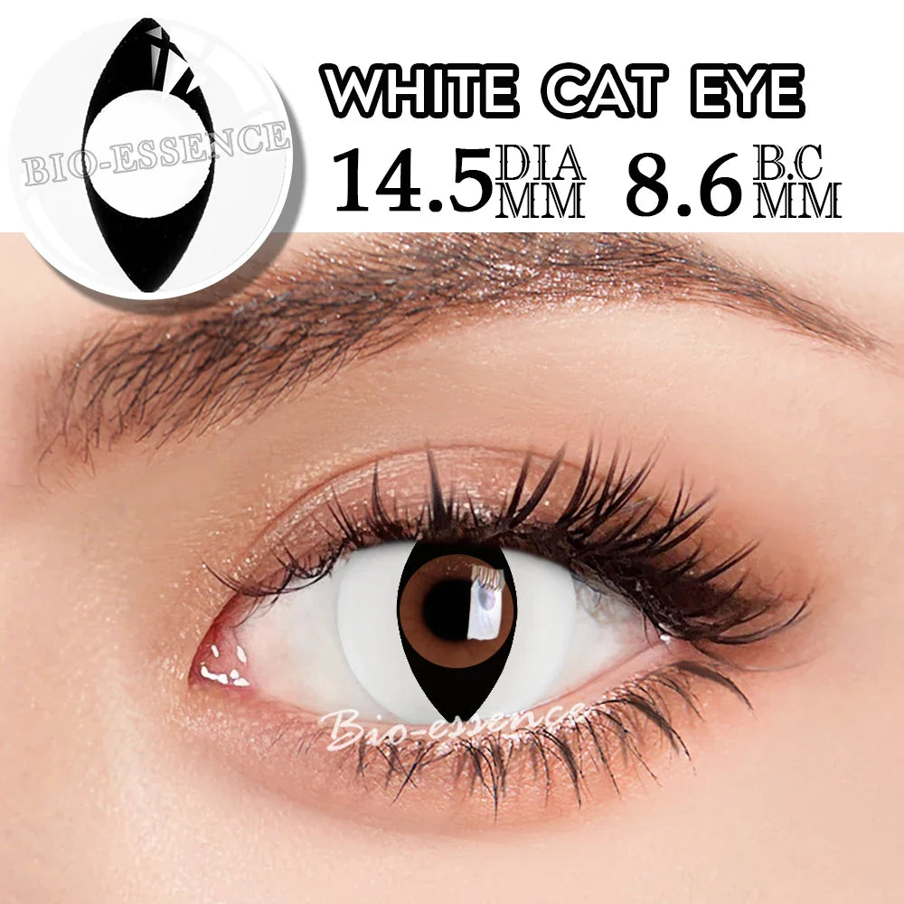 1 Pair Cosplay Contact Lenses for Eyes Halloween Cat Eye Contacts Anime Accessories Snake Eye Lenses Lizard Lenses