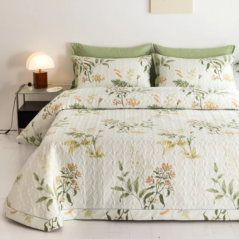 100% Cotton Quilted Bed Cover Set 3pcs/Set