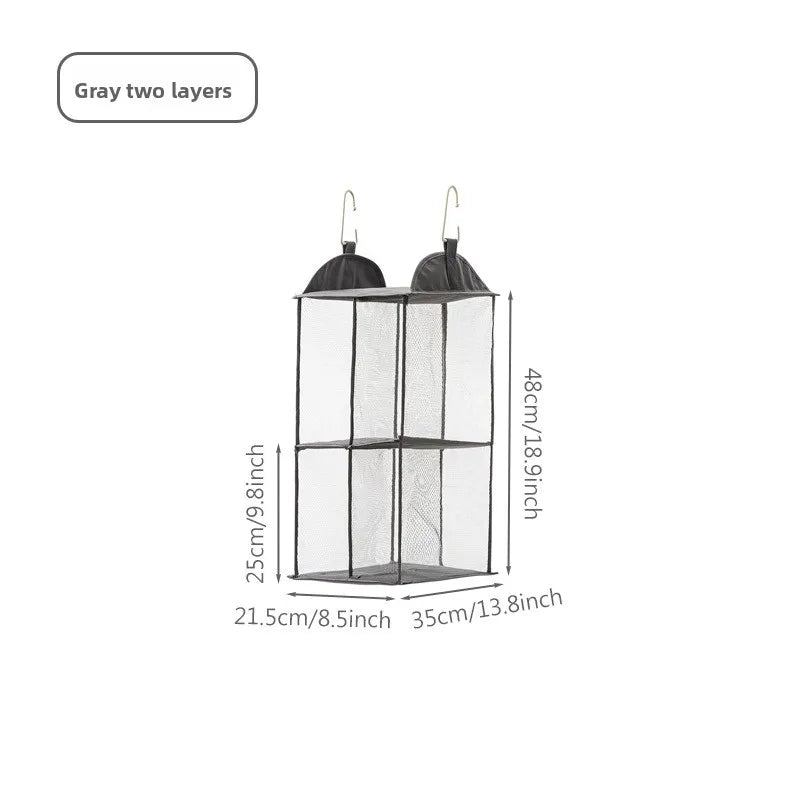Practical Fabric Hanging Organizers Simple Designs Hanging Storage Bag with Multi Layer For Easy Homes Organization