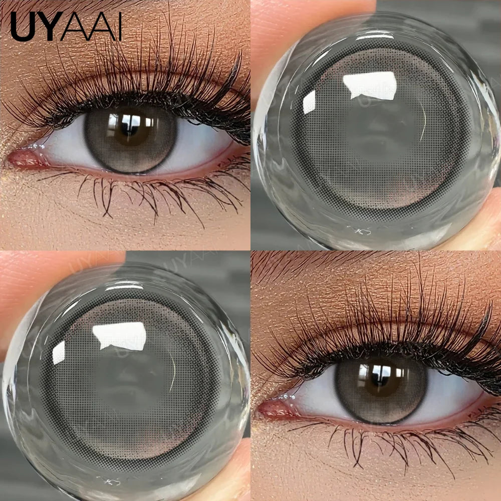 Contact Lenses Beauty Colored Pupils Green Eye Lenses Natural Look Eye Contacts Gray Fashion Soft Lenses Beauty Color Lens