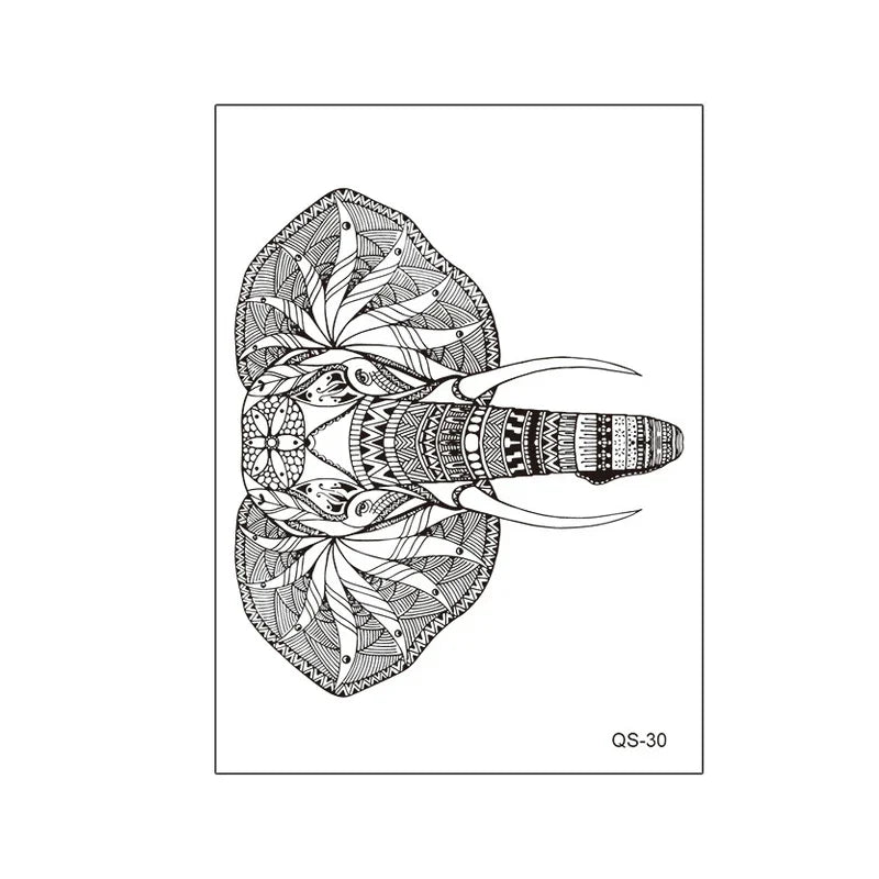1pcs Hand Flower Rose Fake Tattoo Stickers Waterproof Temporary Tatto Body Art for Girl Women Men