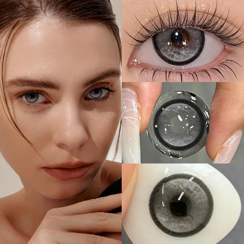 Contact Lenses for Eyes Natural Beauty Pupils Lenses Korean Brown Contacts 2PCS 1Year Fashion Green Make Up Fast Ship