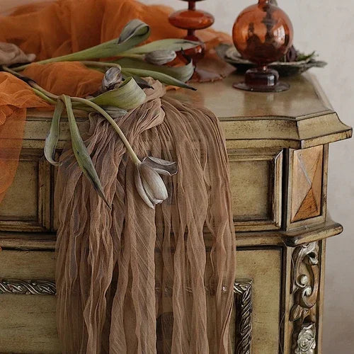 Cloth Table Runner Rustic Wedding Centerpiece Wedding Arch Rustic Decor Farm Table Cloth Bridal 1.2mx3m