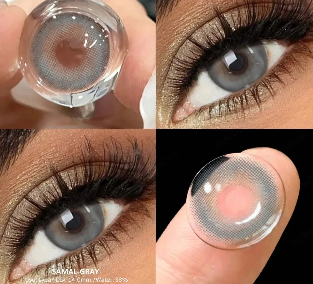 1Pair Colored Natural Contact Lenses Colorcon Beautiful Eye Lenses Cosmetics Green Lens Brown Cosmetics Contacts Lens