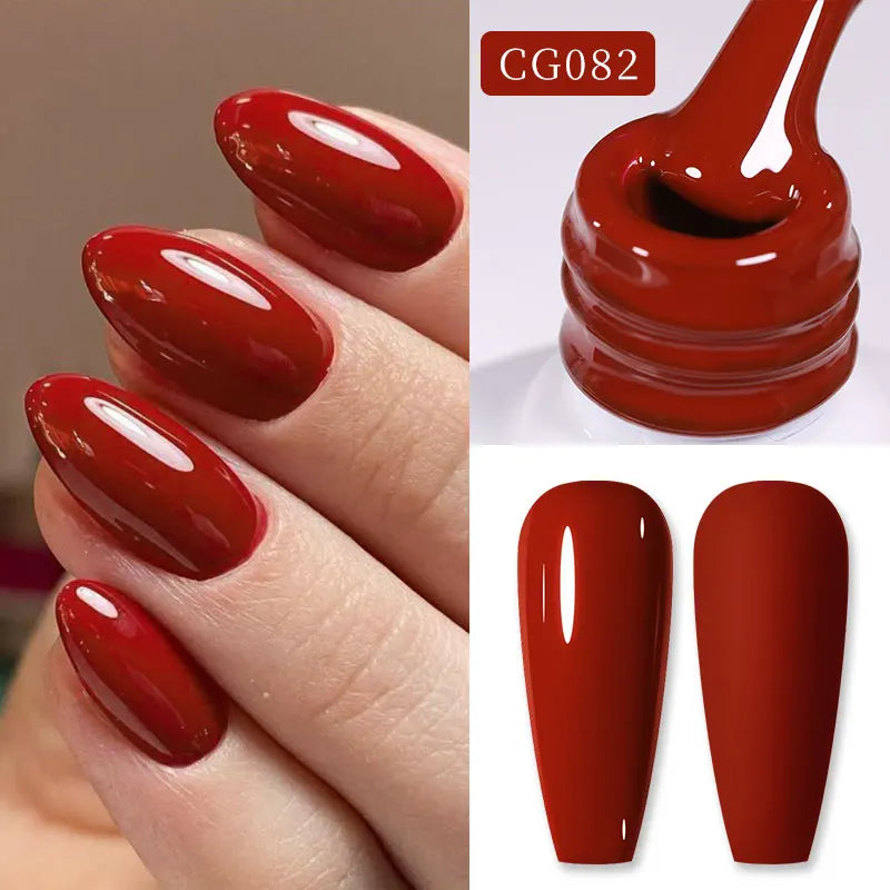 10ml Purple Red Series Gel Nail Polish Winter Dark Purple Nail Art Varnish Semi Permanent Soak Off UV LED Gel