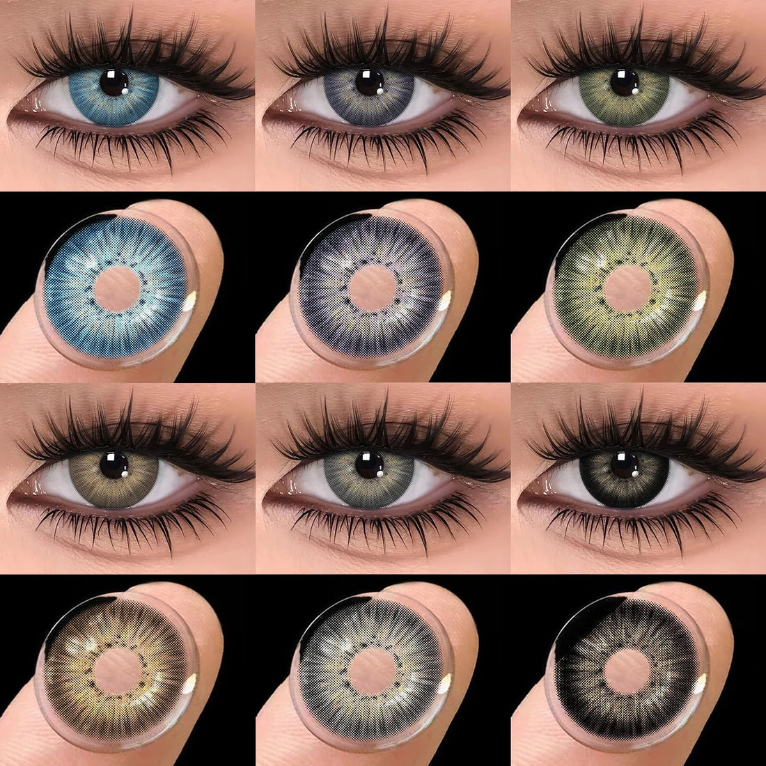 14.2mm New York Green Natural Small Pupil Yearly Disposable Colored Eye Contacts Lenses Soft Cosmetic Lens for Daily