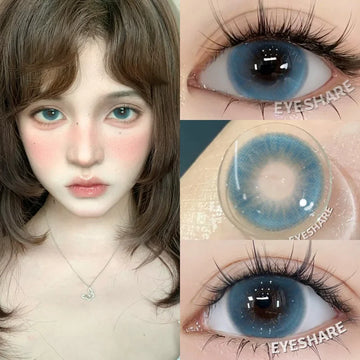 1 Pair Blue Color Contact Lenses for Eyes Cosmetic Korean Brown Contact Cosmetic Eye Contacts lenses doll'eye softlenses