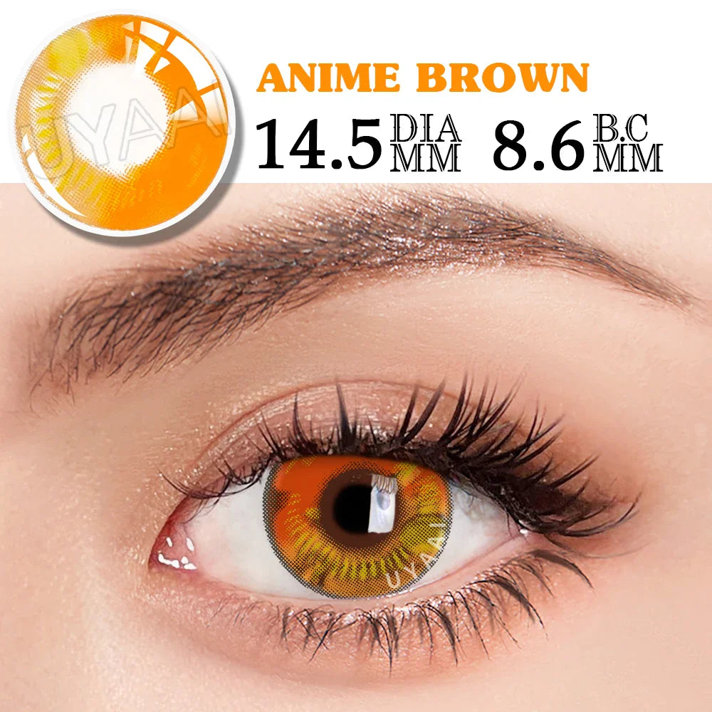 Halloween Cosplay Cosmetics Color Contact Lenses Red Color Lens Anime White Lenses Big Eye Lenses