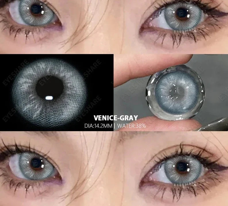 1pair/2pcs Colored Contact Lenses for Eyes Natural Green Lenses Blue Contact Lens Gray Contacts High Quality Lenses