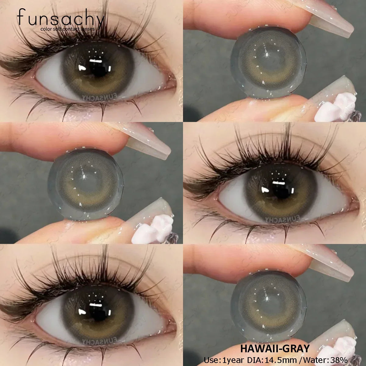 0~-8.00 Degree 1 Pair Myopia Colorcon Korean Lenses Color Prescription Contact Lenses Brown Natural Eye Contacts Lens