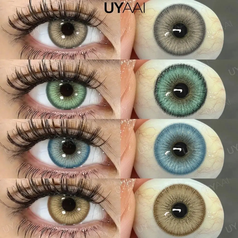 NEW Color Contact Lenses iD Series Beauty Blue Pupils Natural Brown Contacts Soft Colorful Lens Makeup Eyes Green Lenses